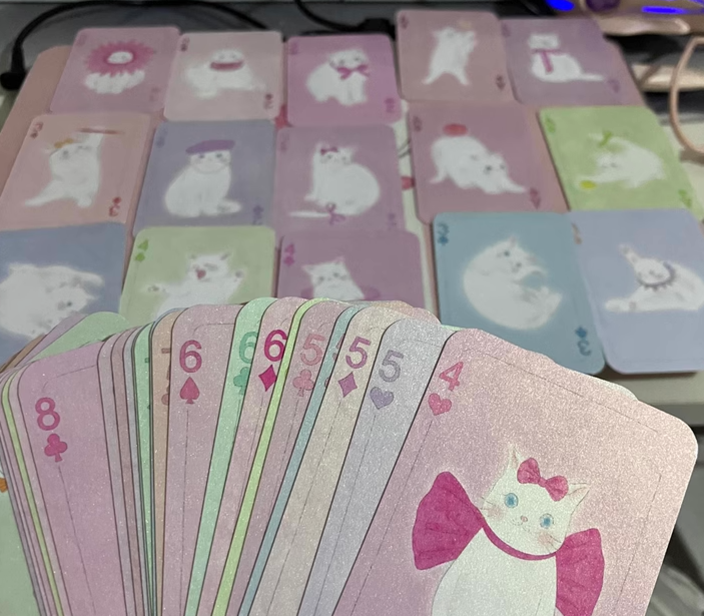 Purrfect Poker Playing Cards – Macaron Cat Edition