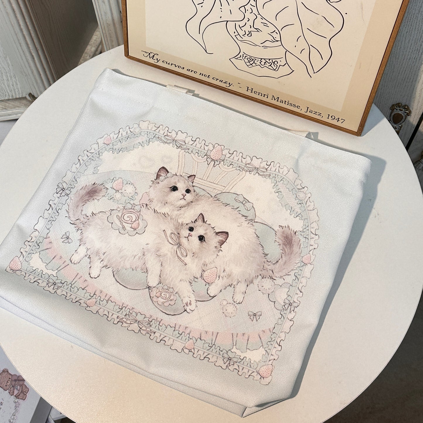Elegant Ragdoll Canvas Tote